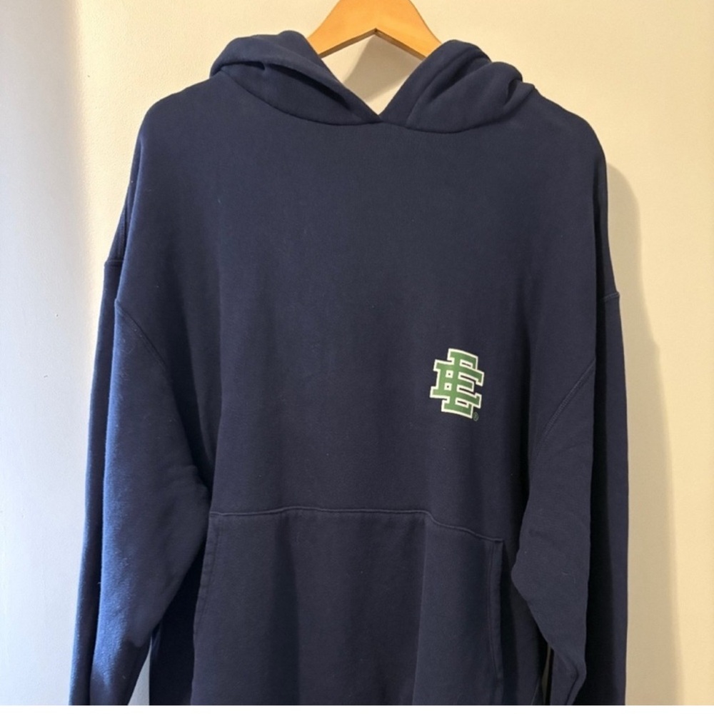 Eric Emanuel Dark Blue Hoodie with Logo